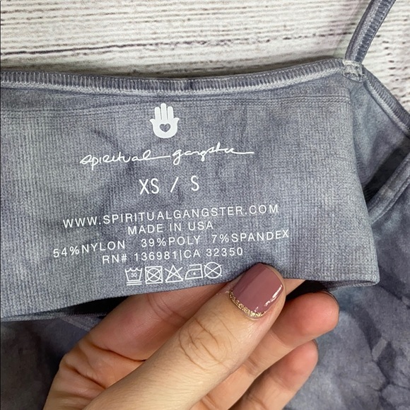 NWT- Spiritual Gangster Seamless Scoop Tie Dye Bra - Picture 8 of 10